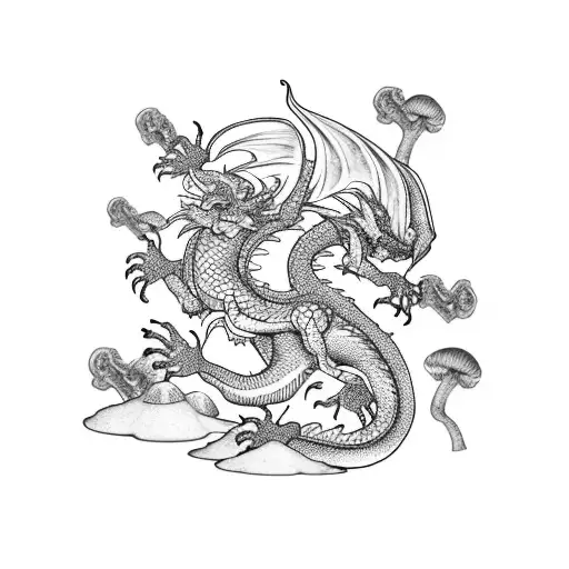 Dragon And Fungi