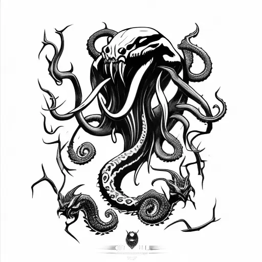 Axe Inspired By Venom And Cthulhu