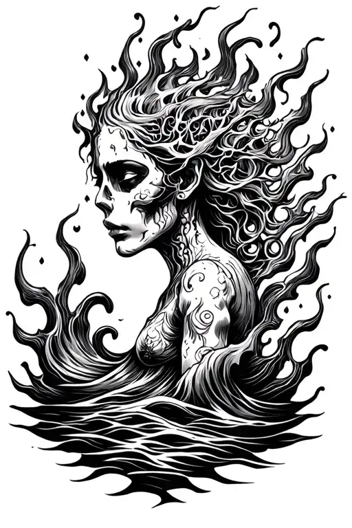 Lost Soul In Sea Of Fire