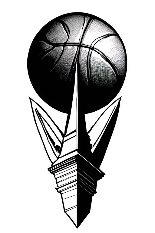 Incorporate Elements Of Basketball And A Church Steeple To Symbolize Your Love For Sports And Faith