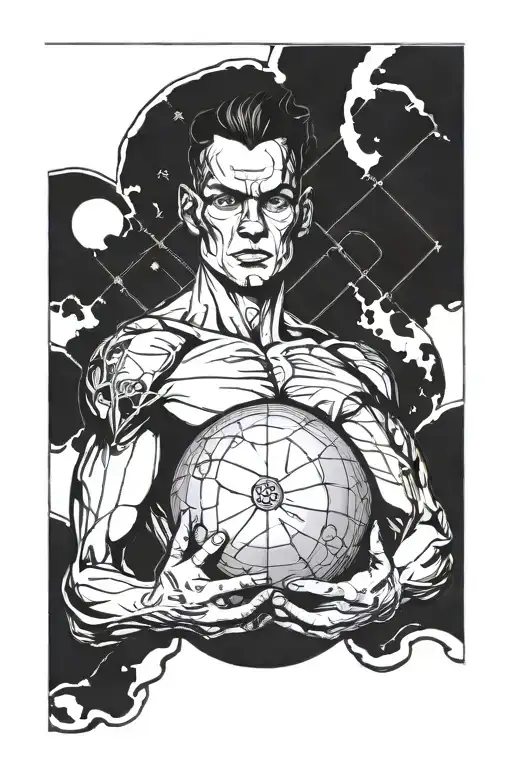 Atlas Shrugged Holding A Ball