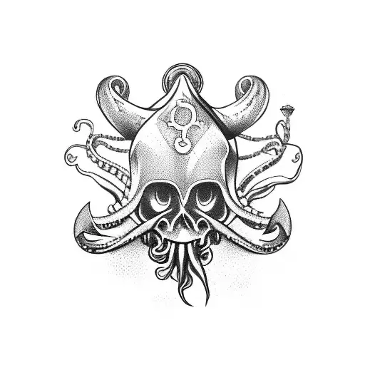 Carrier With Squid And Anchor