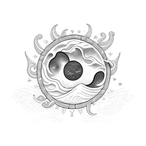 Hydrangea Waves Island Stars Sun