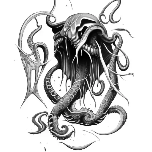 An Axe Inspired By Venom And Cthulhu