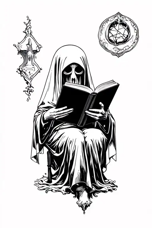 Ghost Reading A Book