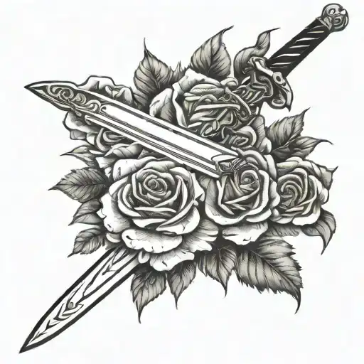 Long Sword With Roses