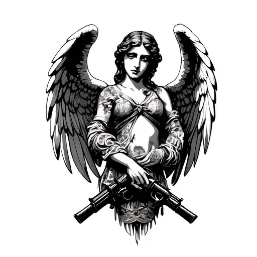 Angel With Guns Money Drugs