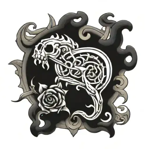 Combine Iconic Symbols From Metallica And Red Hot Chili Peppers Into A Unique Chest Tattoo Design