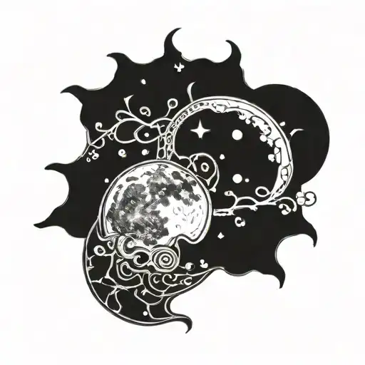 Trippy Moon Intertwined