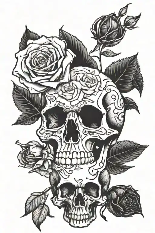 One Skull And Four Roses