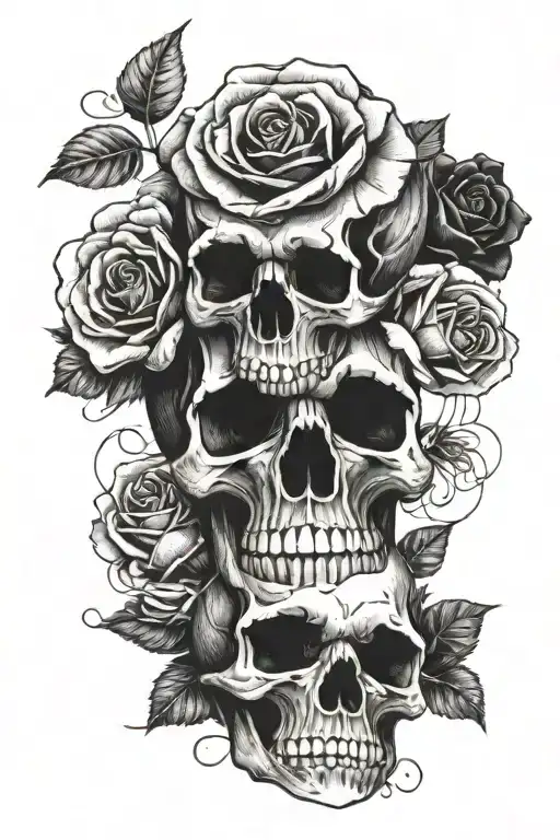 One Skull And Four Roses
