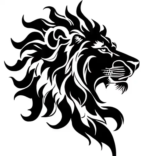 Lion And Ornamentation