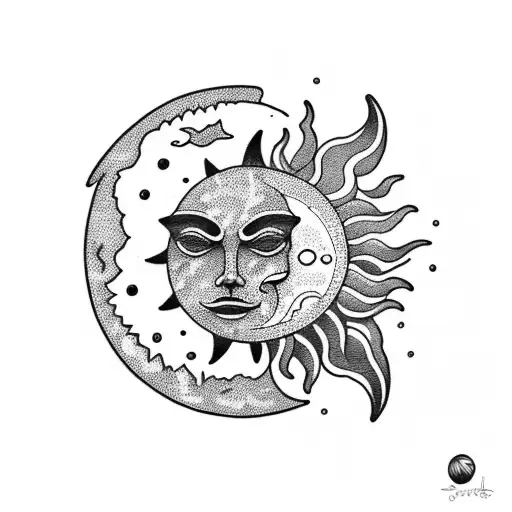 Sun And Moon And Sea