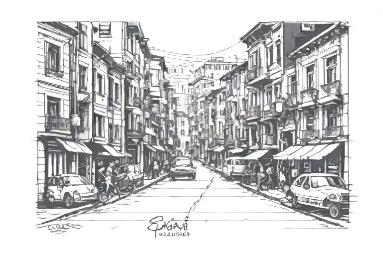 Gangster Street In Istanbul