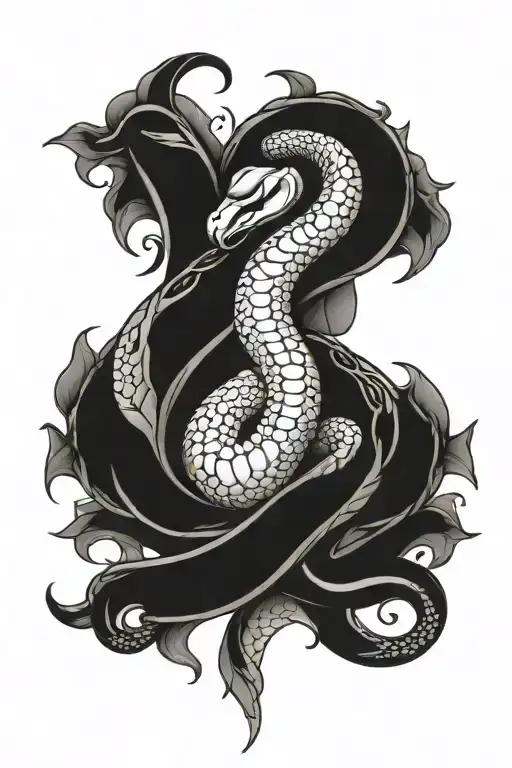 G Clef Snake Wrapping Snake