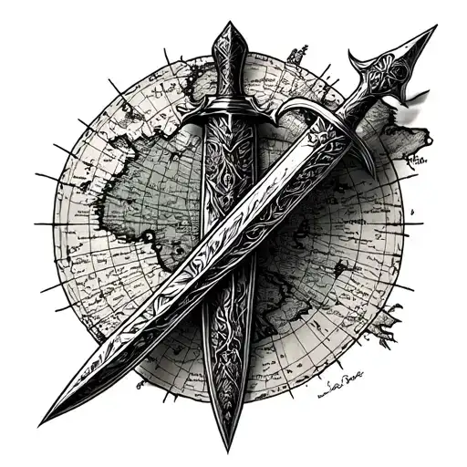 Dagger And Map