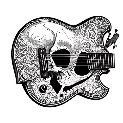 Guitar Skull