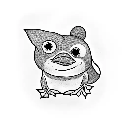 Penguin And Frog Love Tatto