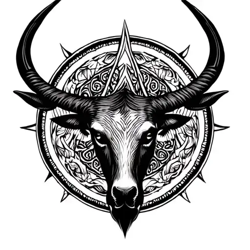 Cancer And Taurus Simbol Combinded