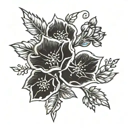 West Virginia Outline With Cardinal Rose