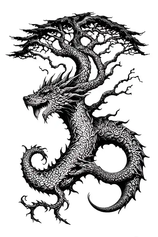 Ygdrasil Jormungandr Tree Norse