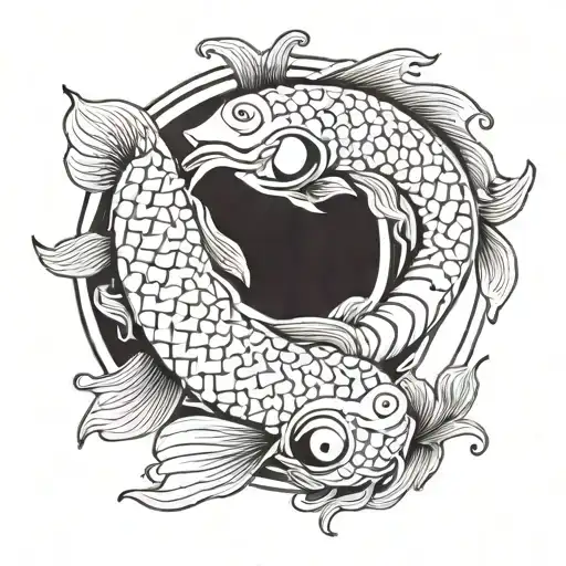 Coi Fish Yin And Yang