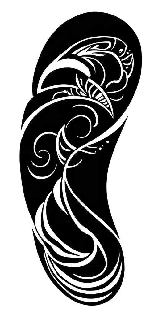 Ta Moko Sleeve Design Featuring