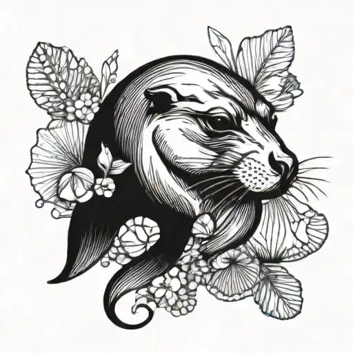 Feminine Sea Lion With Seashells
