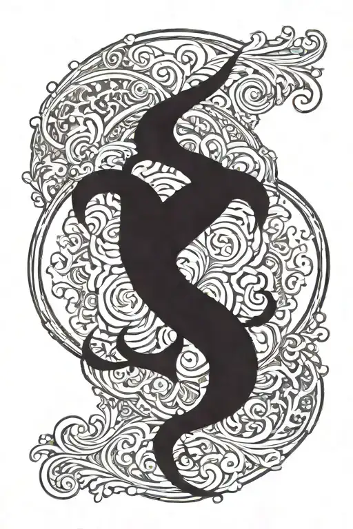 Dark Ornamental Dark Lettering Sleeve