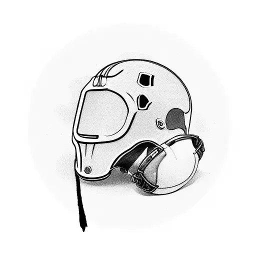 A Pinguin With Football Helmet