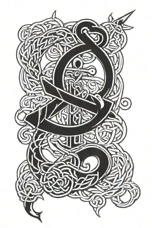 Celtic Father Knot Anchor Intertwined