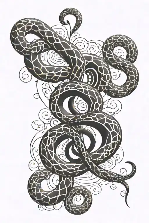 G Clef Snake Coiled
