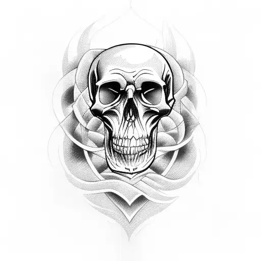 Kross With Heart And Skull