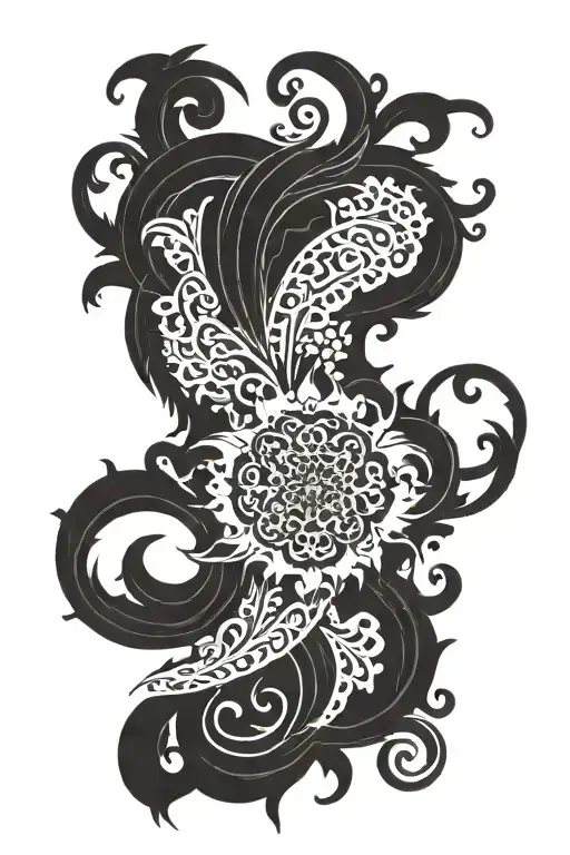 Dark Ornamental Dark Lettering Sleeve