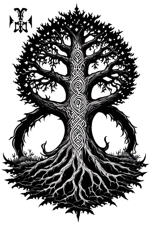 Ygdrasi Tree Norse Mythology
