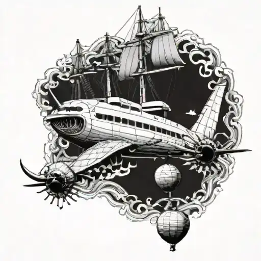 Kraken Taking A Plane