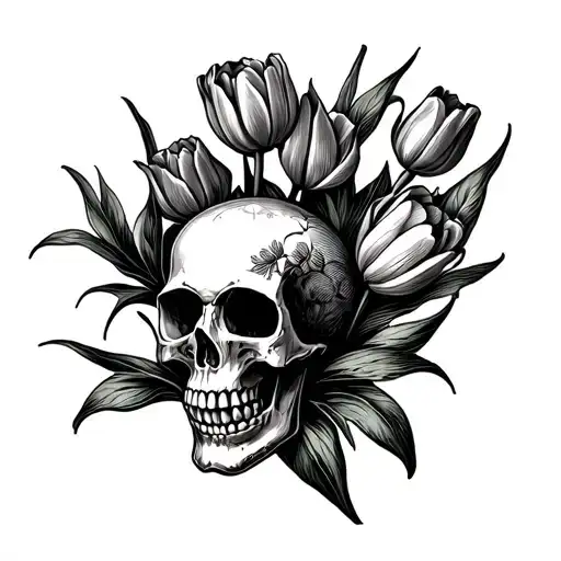 Skull Tulips