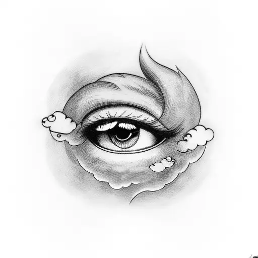 Eyes With Cloud Dark