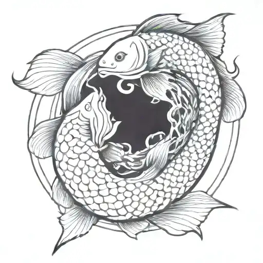 Coi Fish Yin And Yang