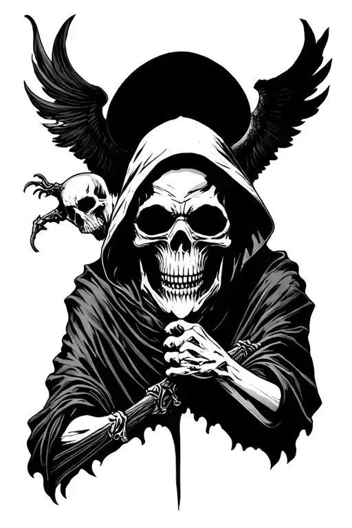 Grim Reaper Pulling A Soul