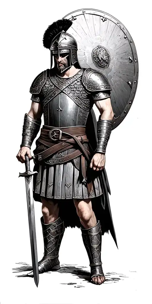 Roman Centurion Helmet Breastplate Shoes Belt Sword Shield