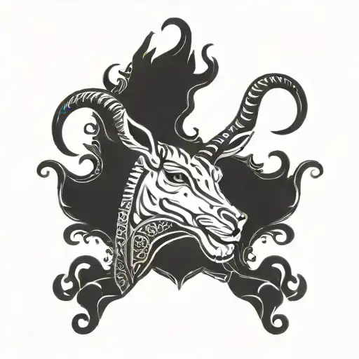 Gazelle Horns With Arabic Writing Inside Saying My Love