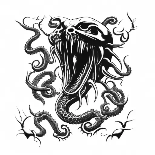 Axe Inspired By Venom And Cthulhu