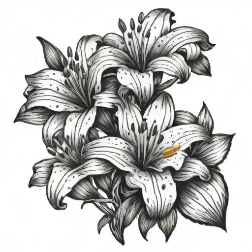 Lily With The Word Grandad In The Stem