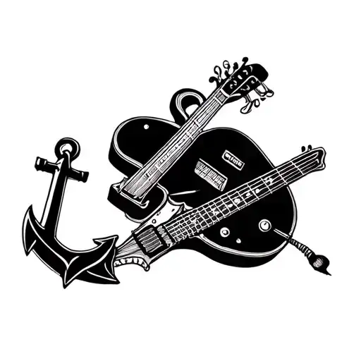 Guitar And An Anchor