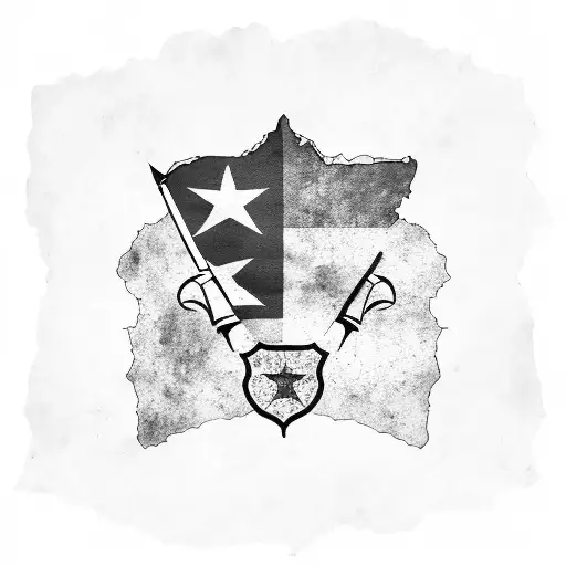 Cuban Map And A Cuban Flag For Background