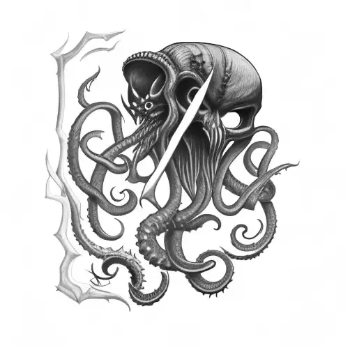 An Axe Inspired By Cthulhu And Venom