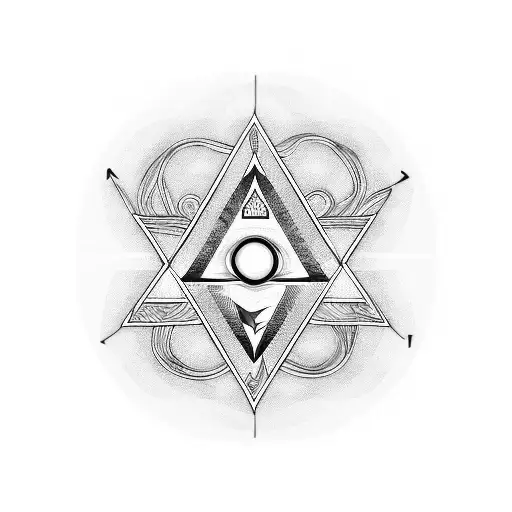 Circuit Board With A Hidden Magen David Symbol