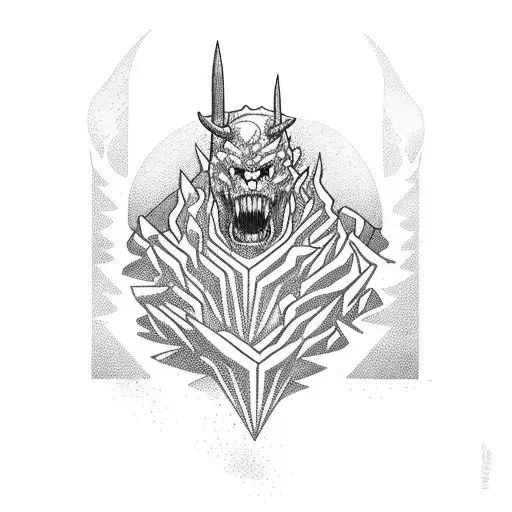 Surtr Rising Up From A Mountain With Lava