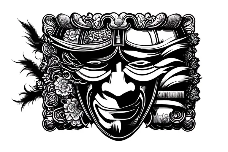 Samurai Mask Looking